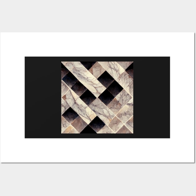 Marble style pattern art 34 regular grid Wall Art by KoolArtDistrict